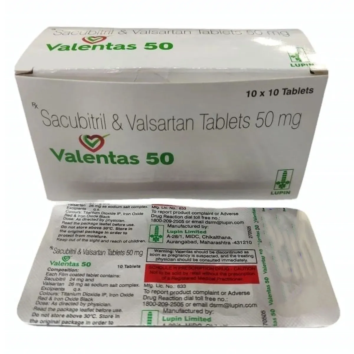 VALENTAS 50MG TAB