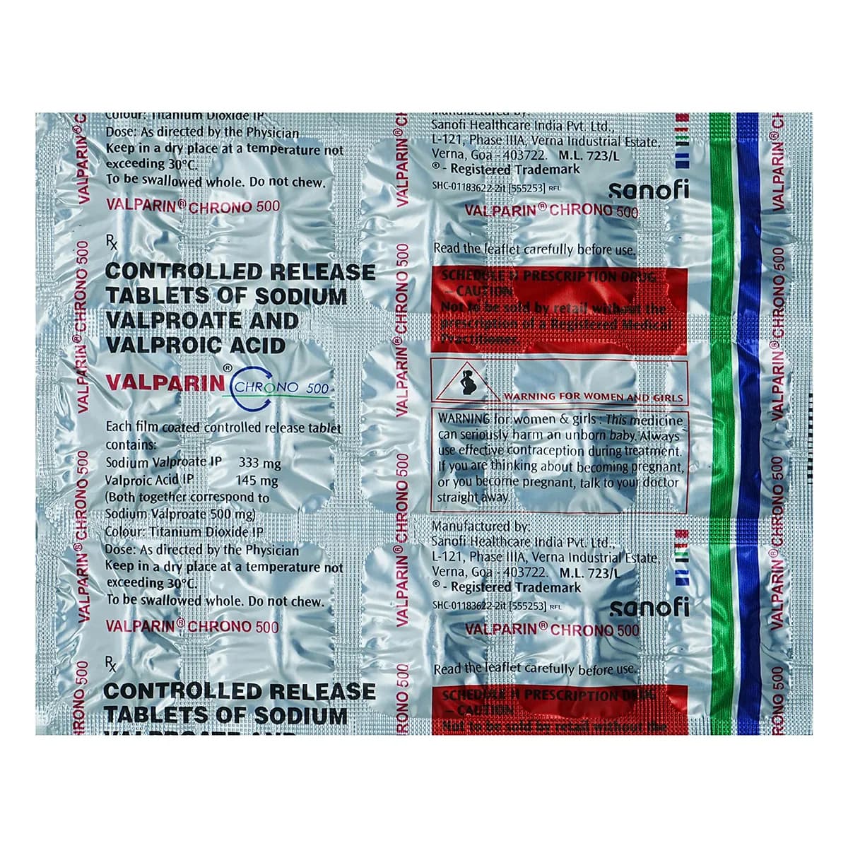 VALPARIN CHRONO 500 TAB