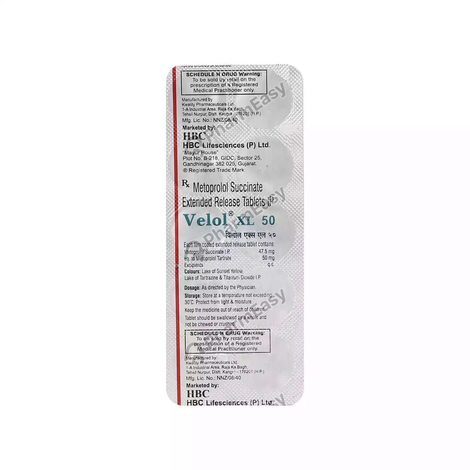 VELOL XL 50MG TAB
