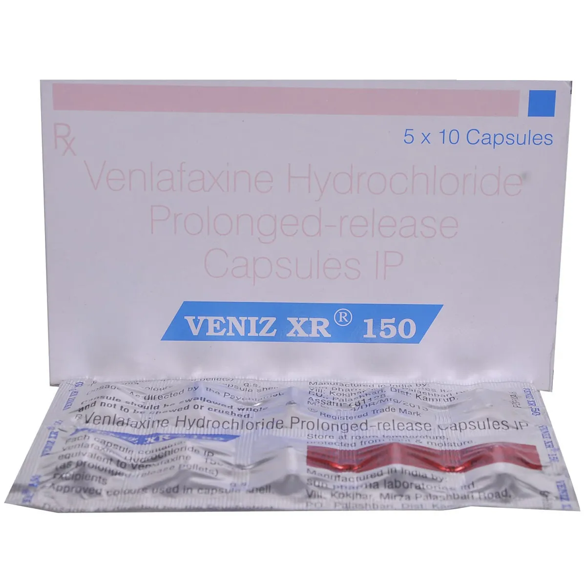 VENIZ XR 150MG CAP 10`S