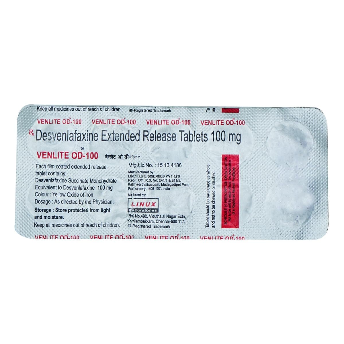VENLITE OD 100MG TAB