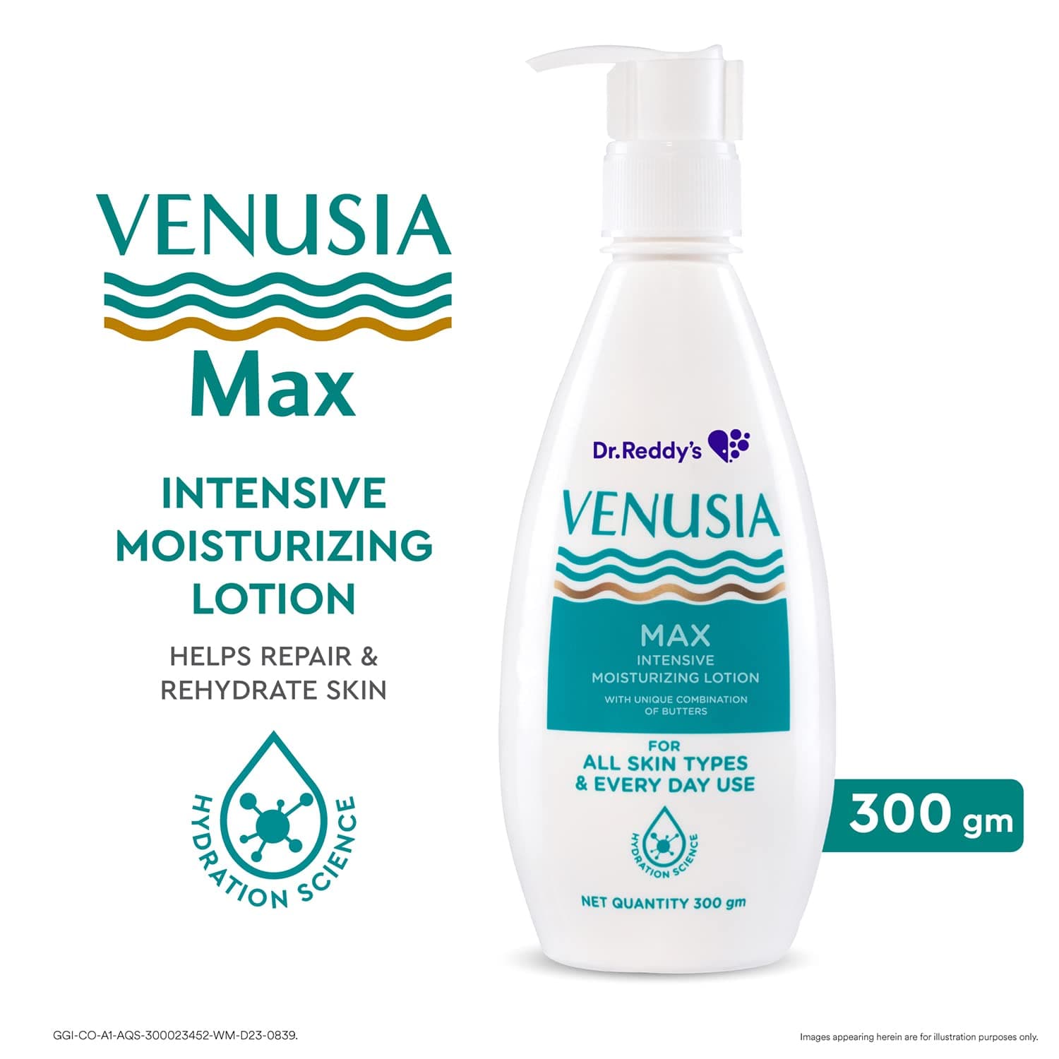 VENUSIA MAX LOTION. PARABEN FREE
