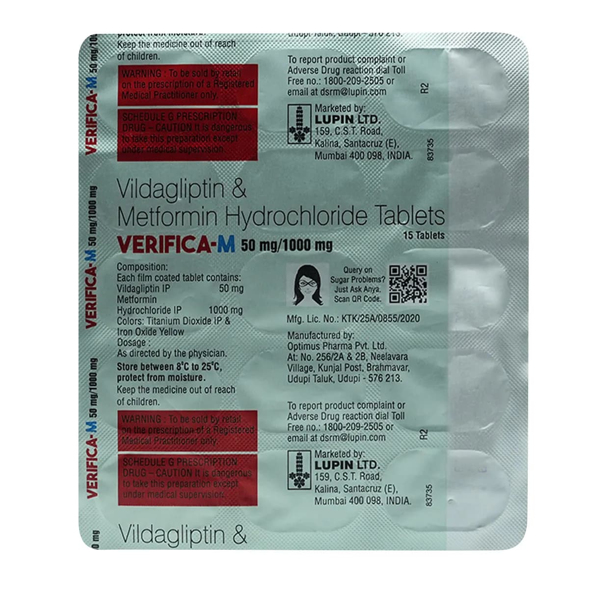 VERIFICA M 50+1000MG
