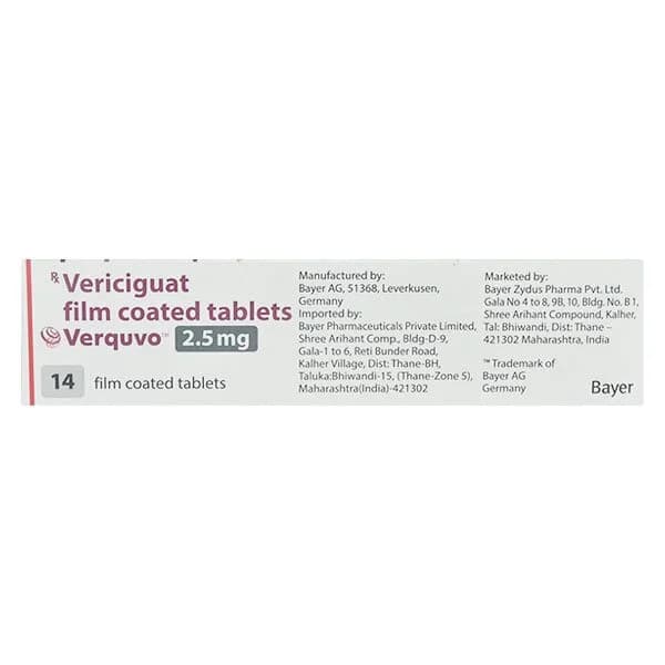 VERQUVO 2.5MG TAFI 14S