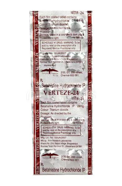 VERTEZE 24MG TAB