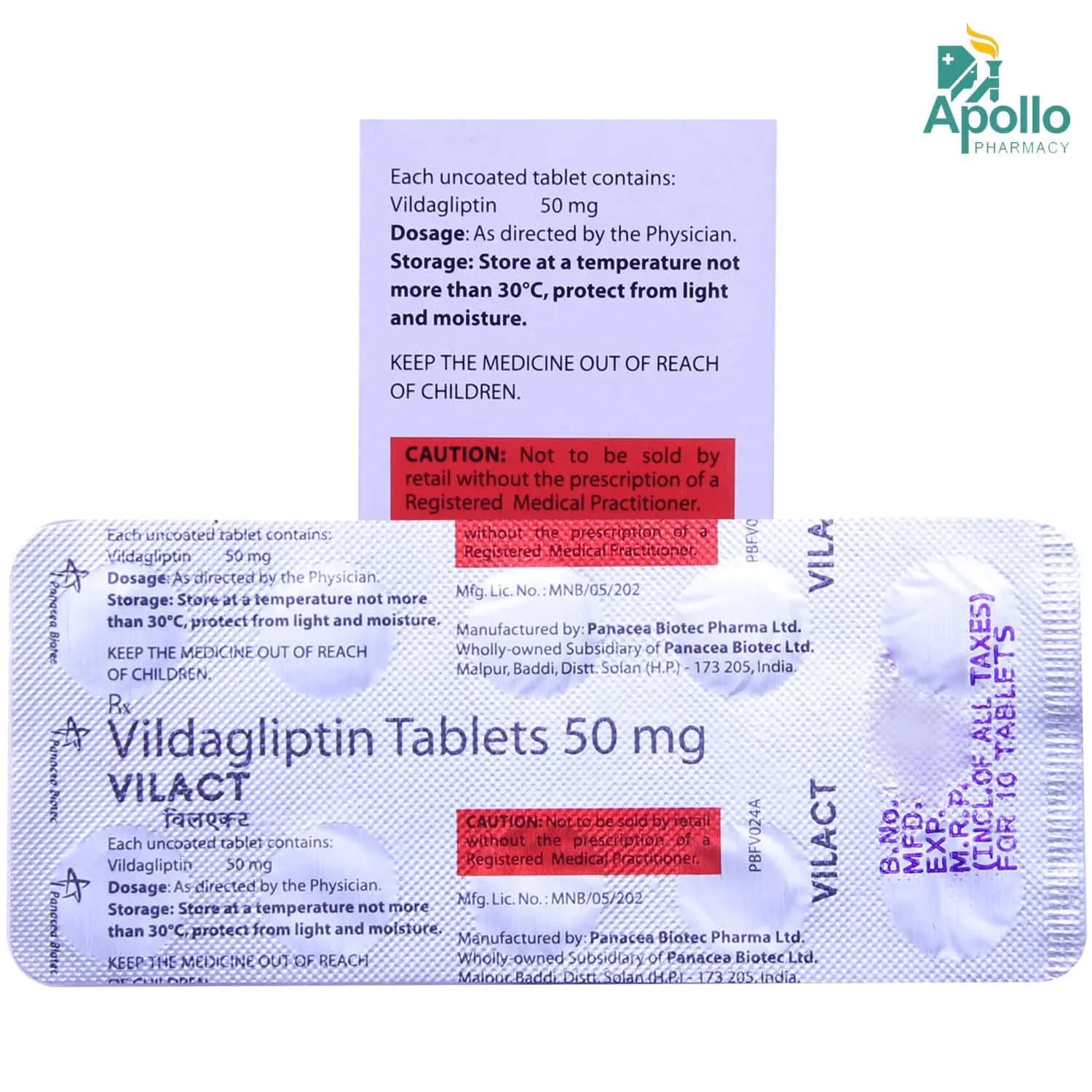 VILACT 50MG TAB