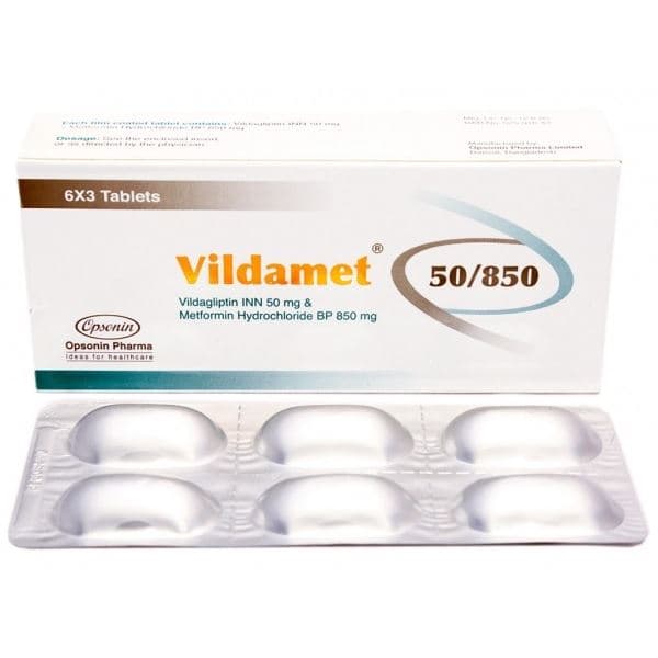 VILDABET -M 850MG TAB