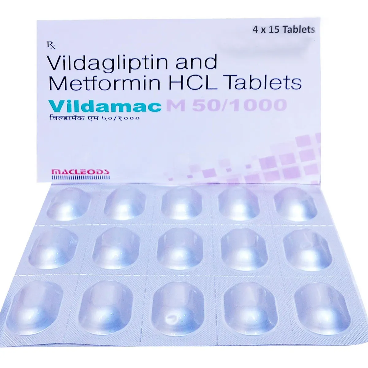 VILDAMAC M 50/1000MG TAB