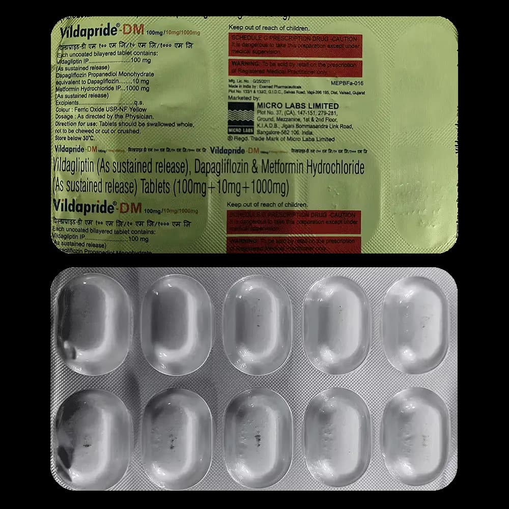 VILDAPRIDE DM 1000 TAB 10`S