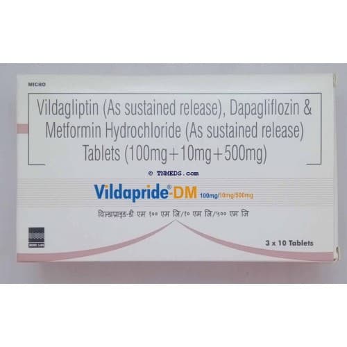 VILDAPRIDE DM 500 TAB 10`S