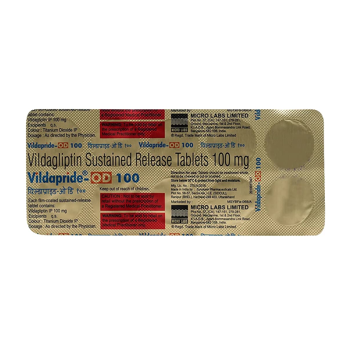 VILDAPRIDE OD 100 TAB
