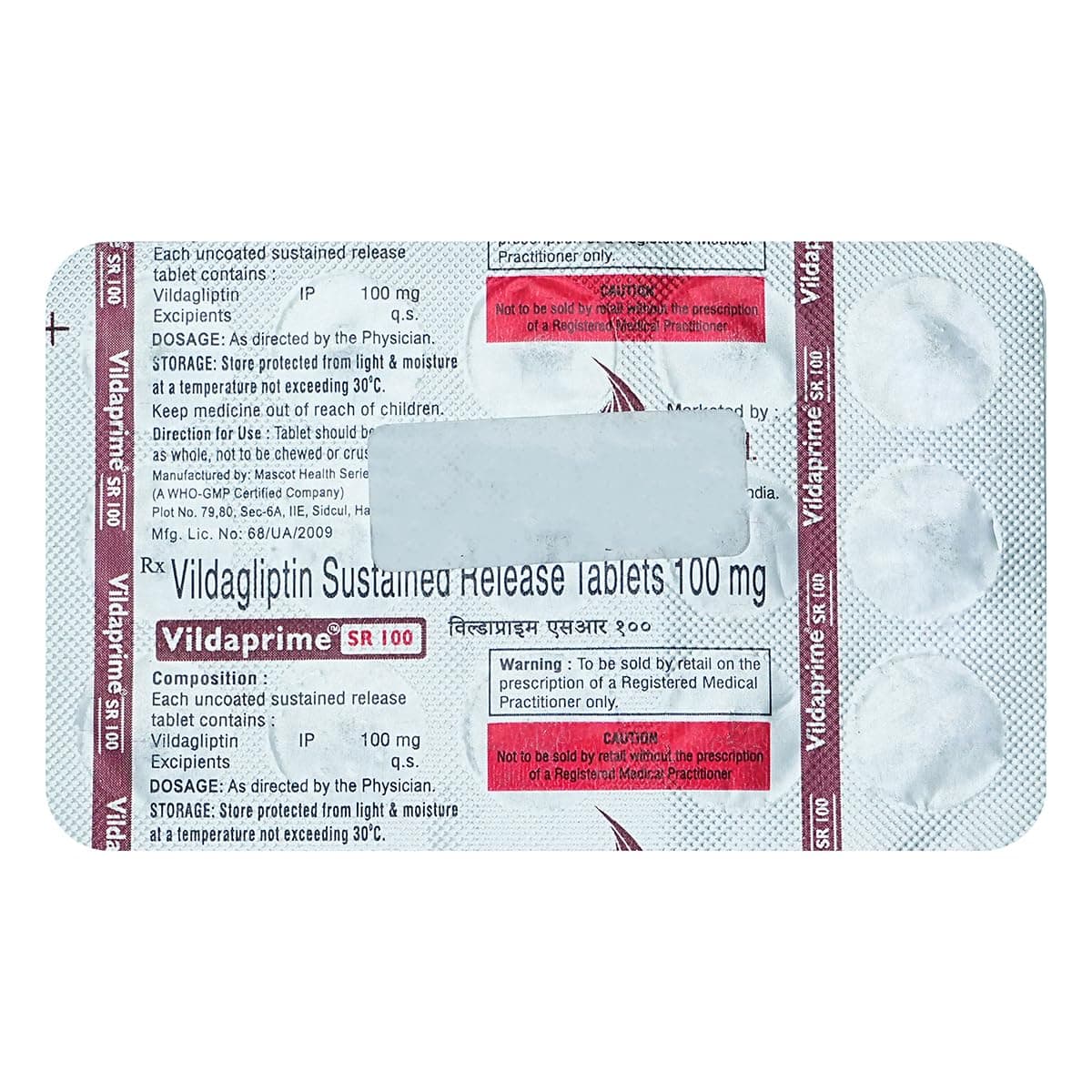 Vildaprime M100/1000 SR Tab