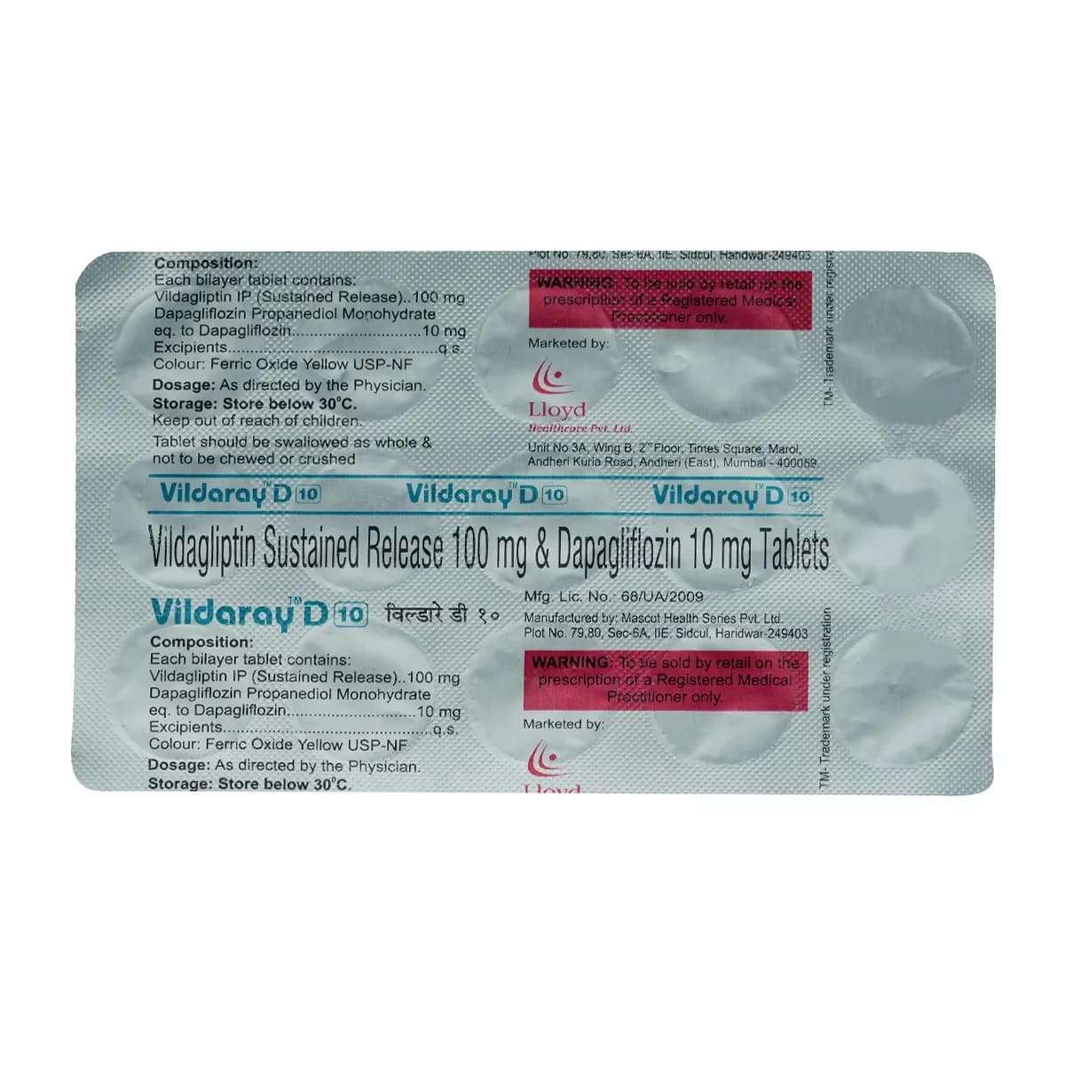 VILDARAY D10MG TAB