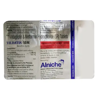 Vildatin M 500 Tab