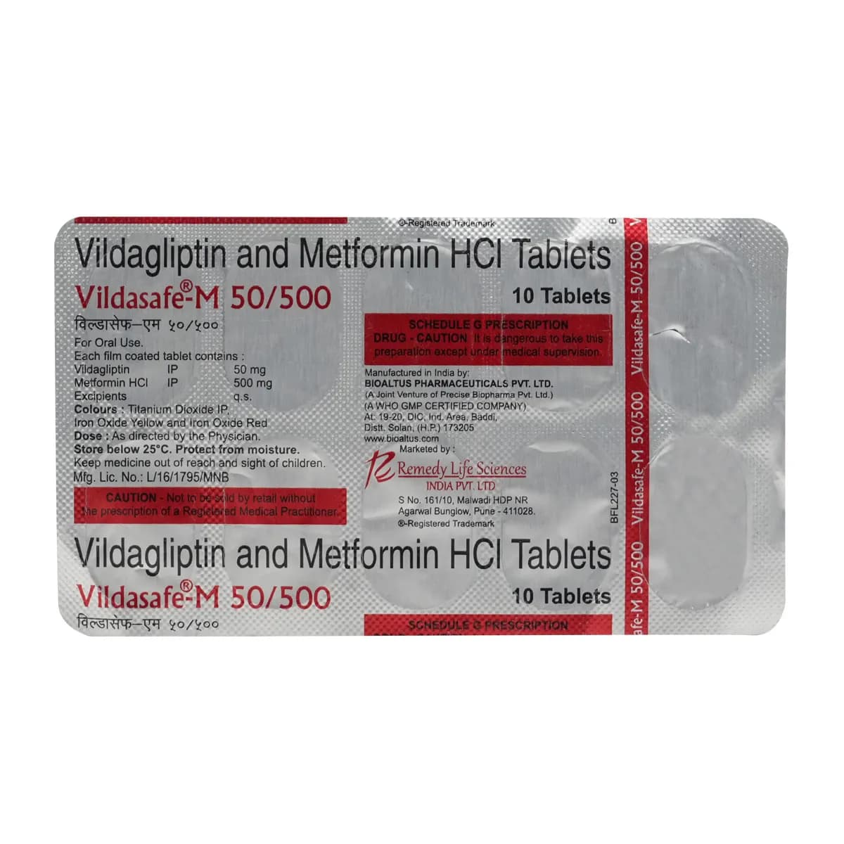 VILDAVAS M 50/500MG TAB