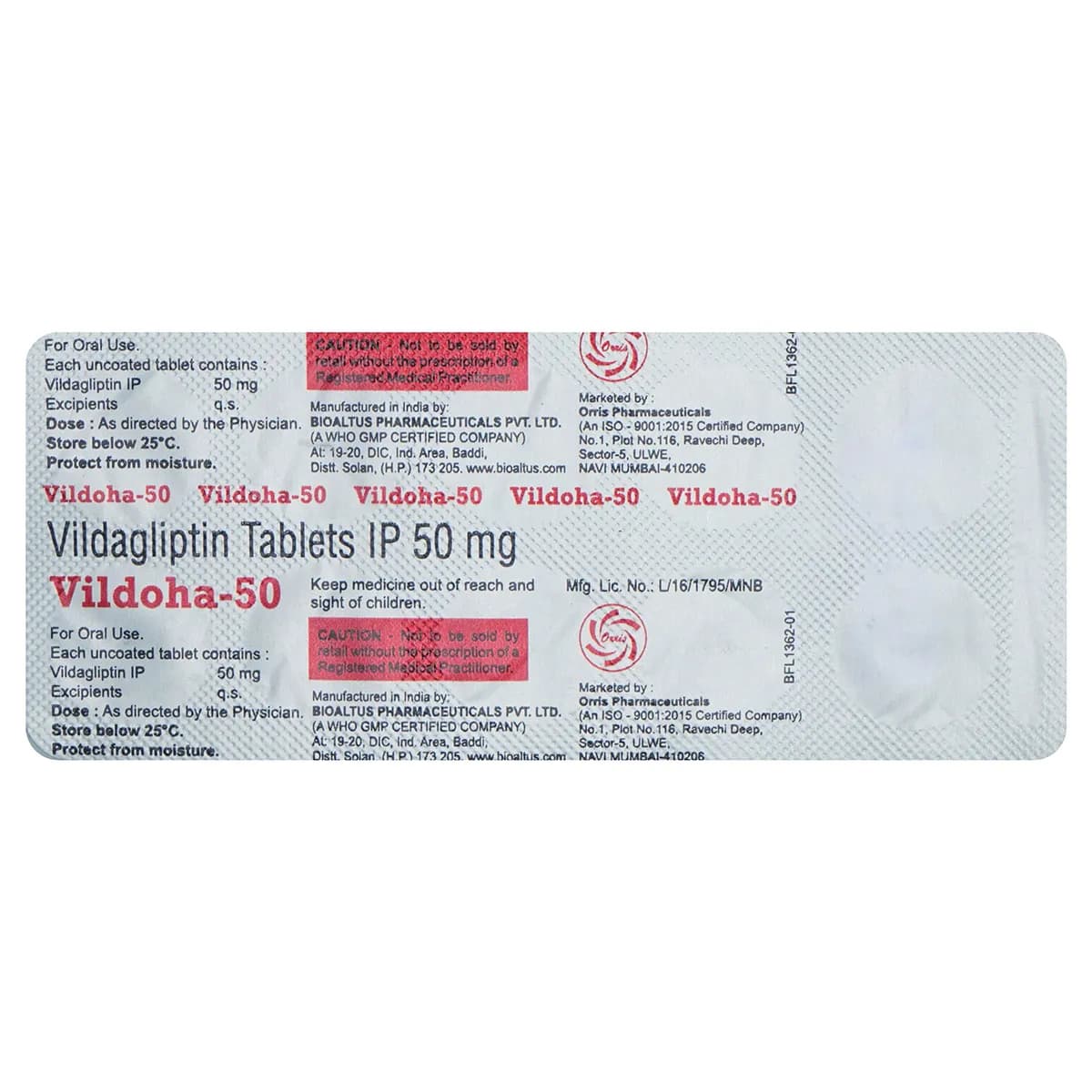 Vildoha 50MG Tab