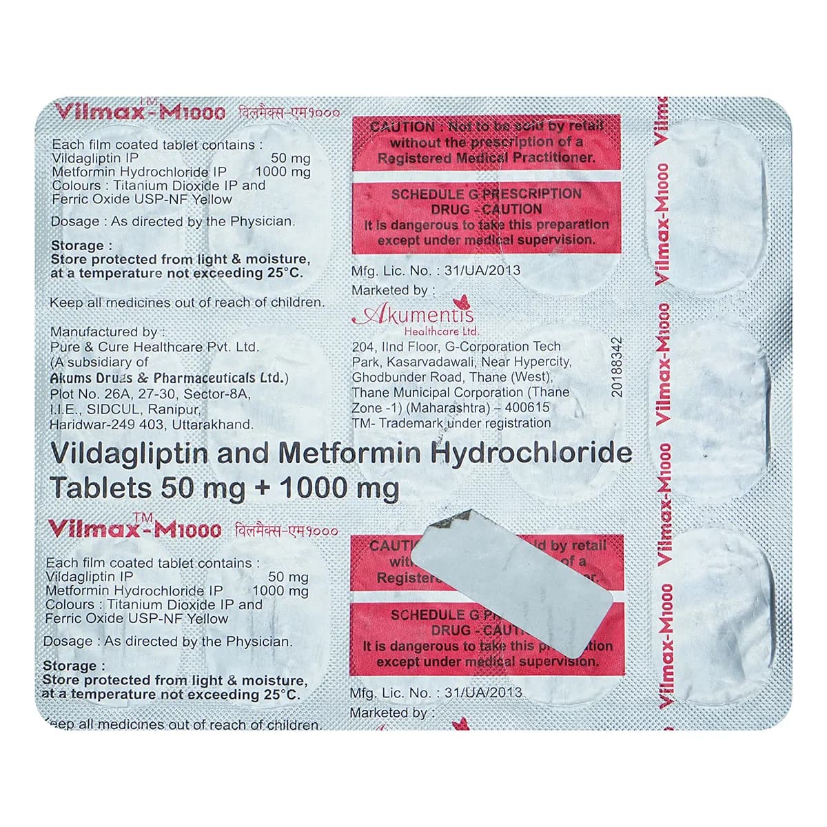 VILMAX-M 1000 TAB