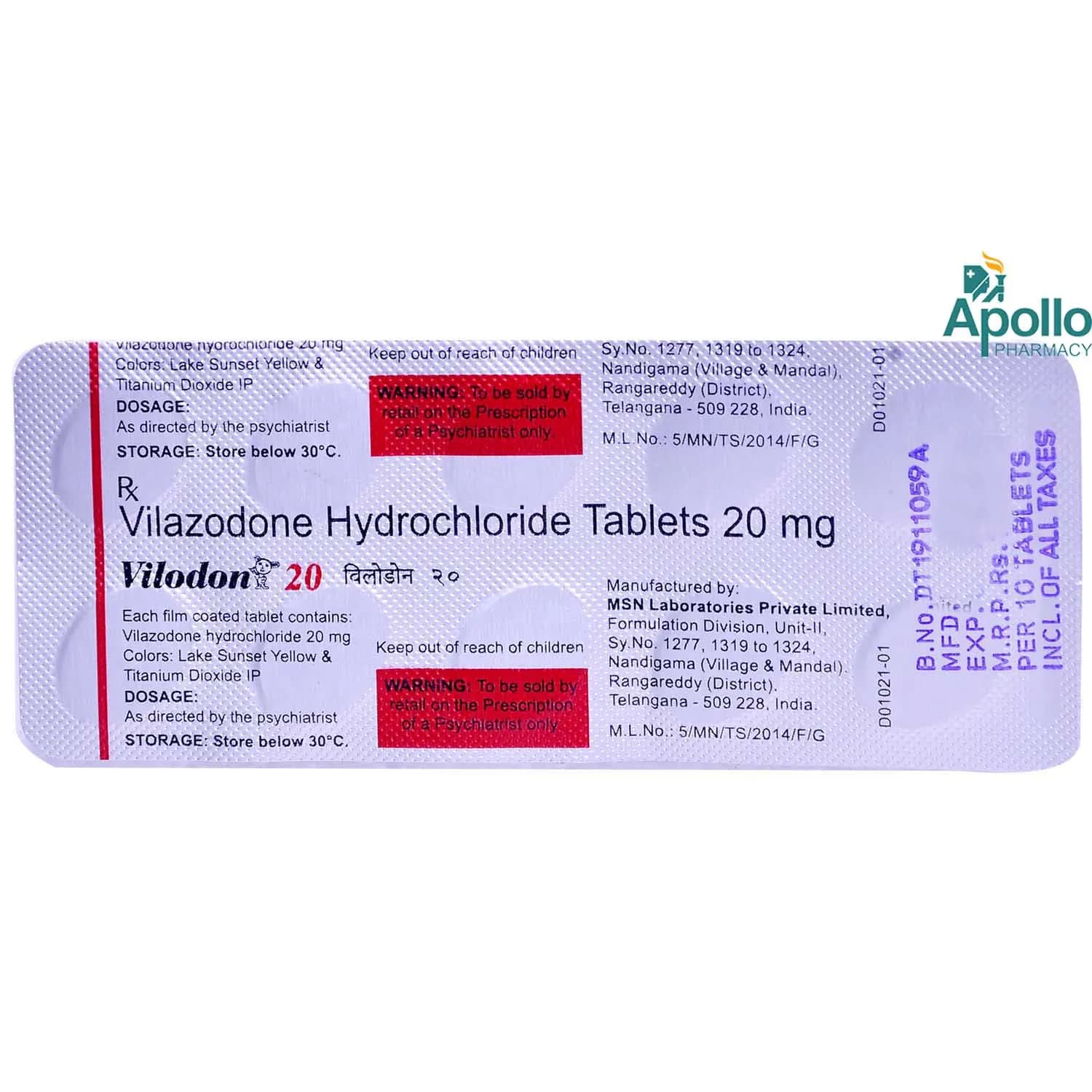 VILODON 20MG TAB