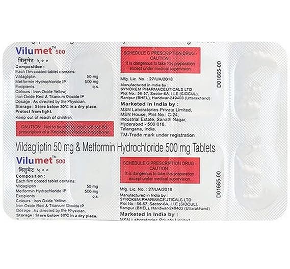 VILUMET 500 TAB