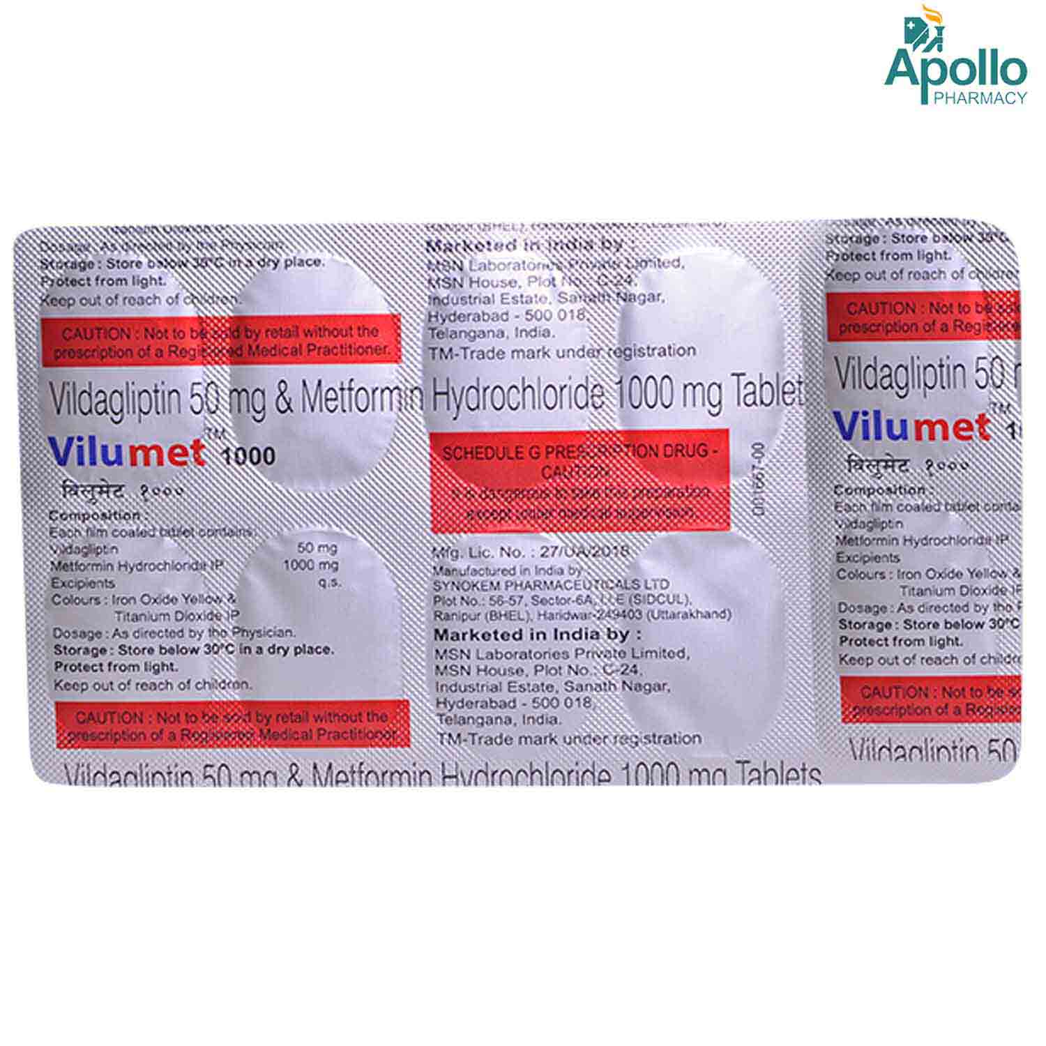 VILUMET 850 TAB