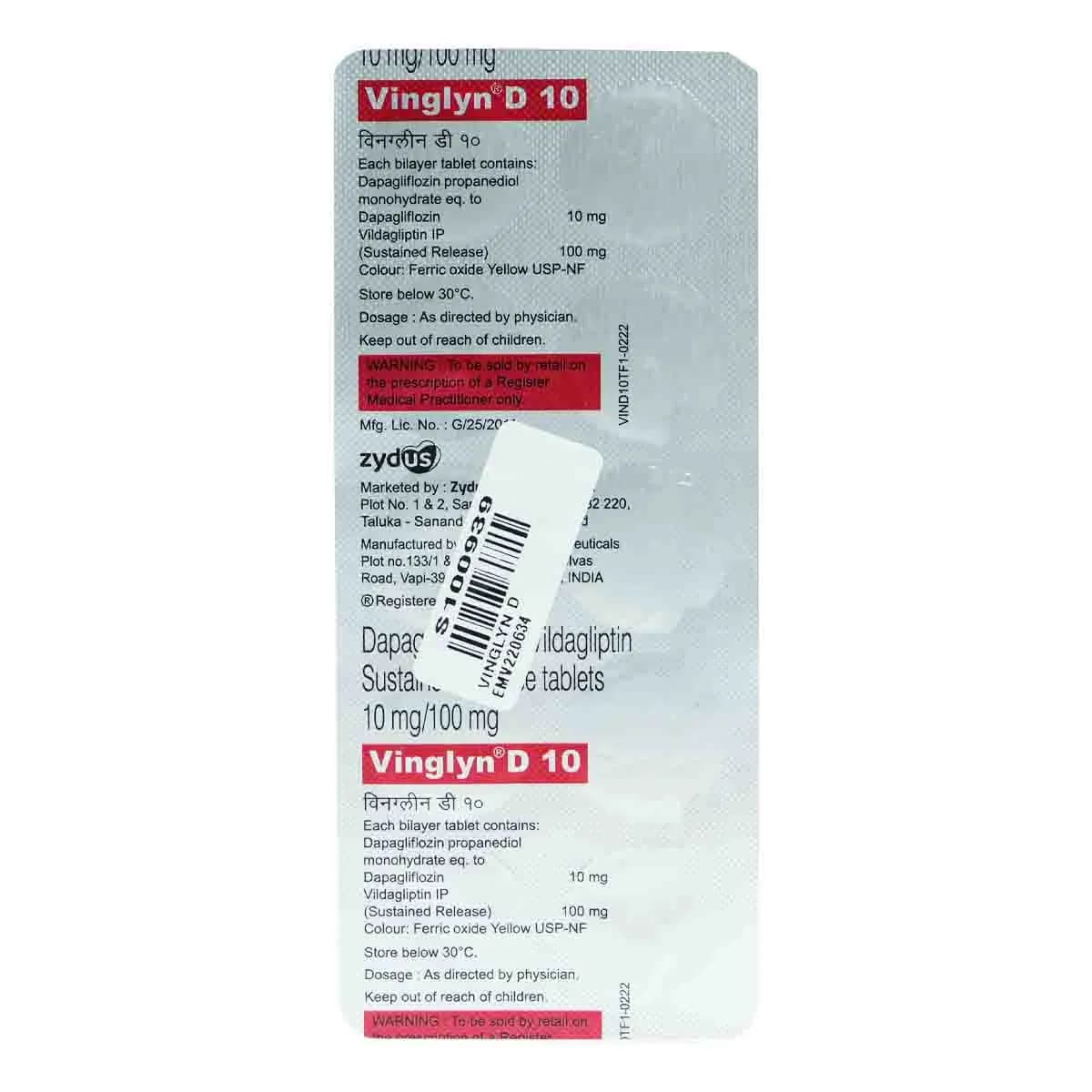 VINGLYN D 10MG TAB