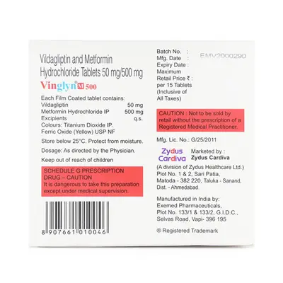 VINGLYN M 500MG TAB