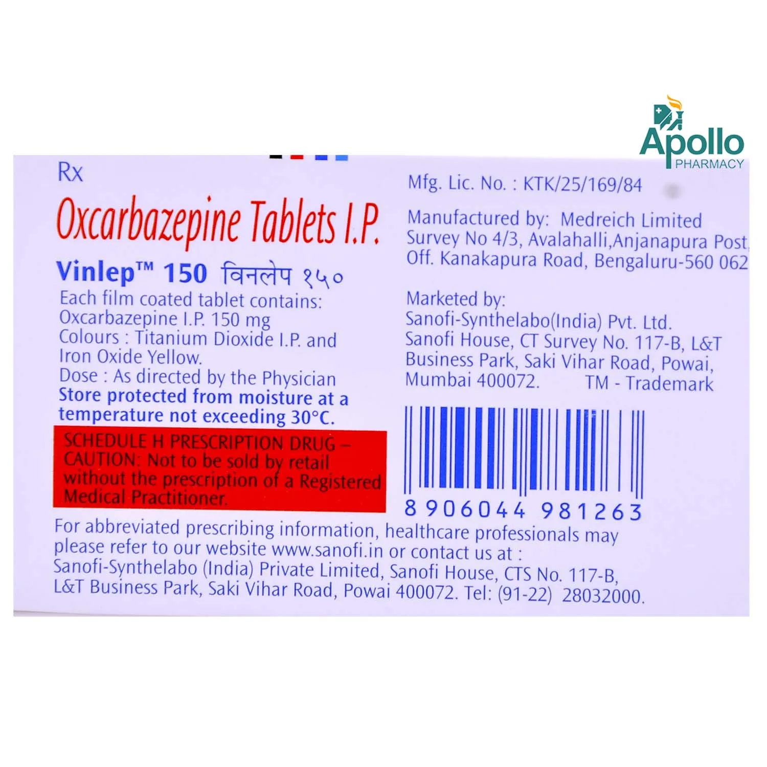VINLEP 150MG