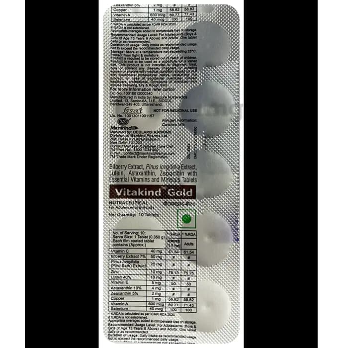VITAMYK GOLD TAB
