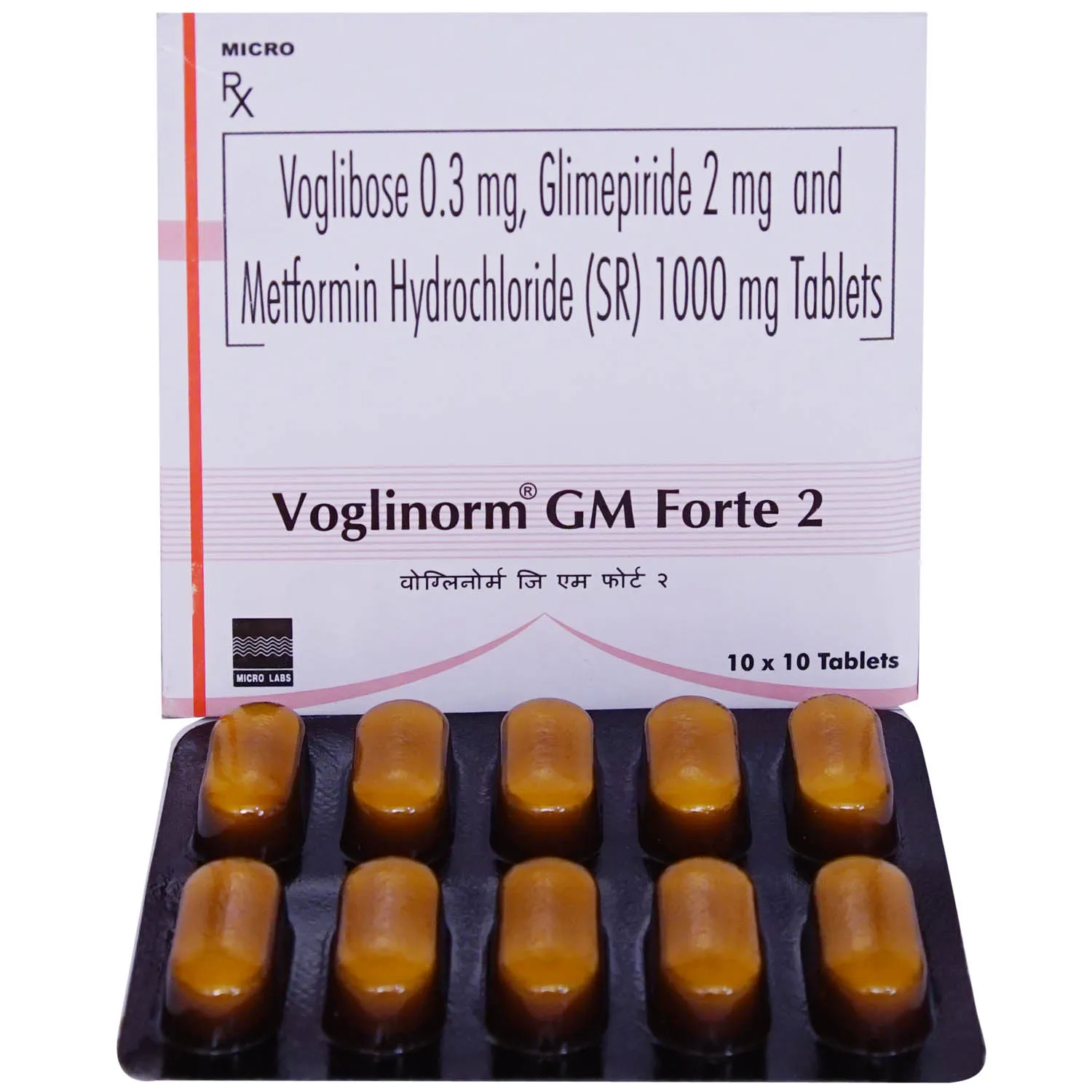 VOGLINORM GM FORTE 2MG TAB