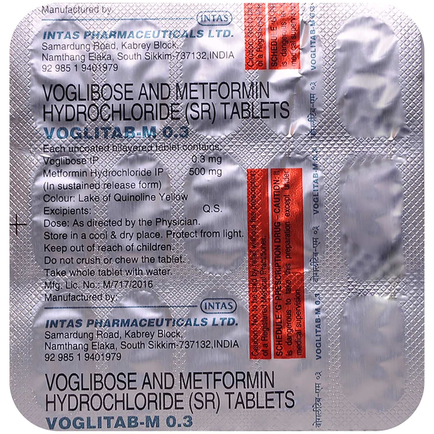 VOGLITAB 0.3 TAB 15`S