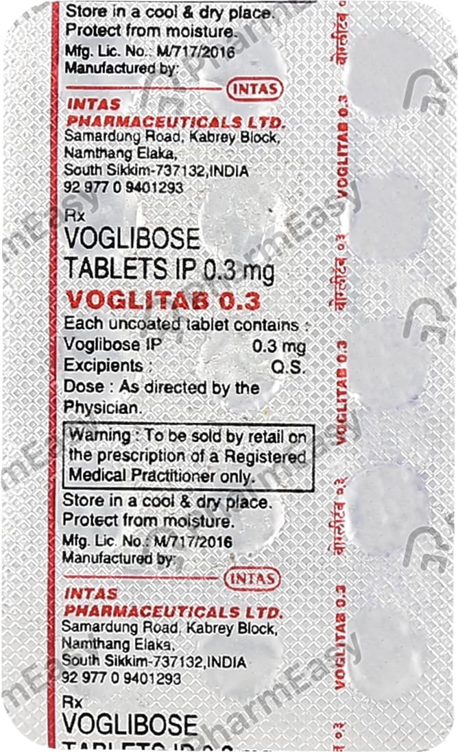 VOGLITAB MD 0.3MG TAB