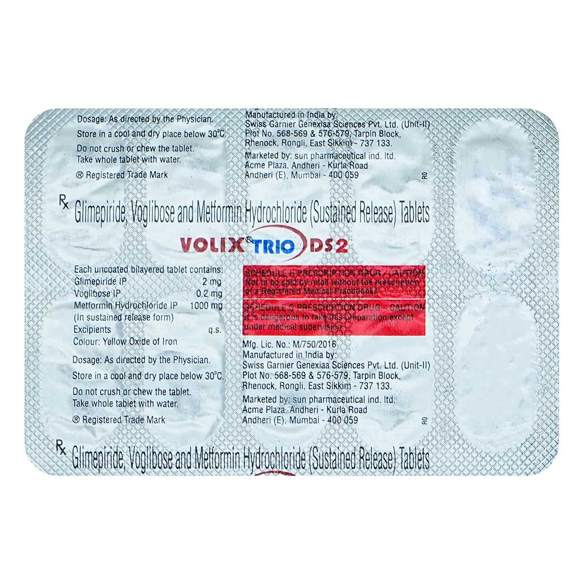 Volix Trio DS 1MG Tab