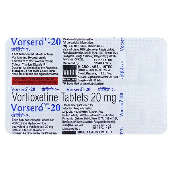 VORSERO - 20MG TAB