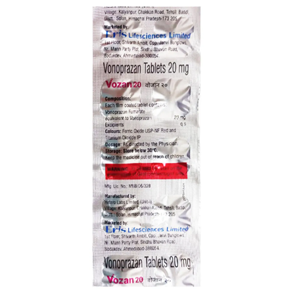 VOZAN 20MG TAB