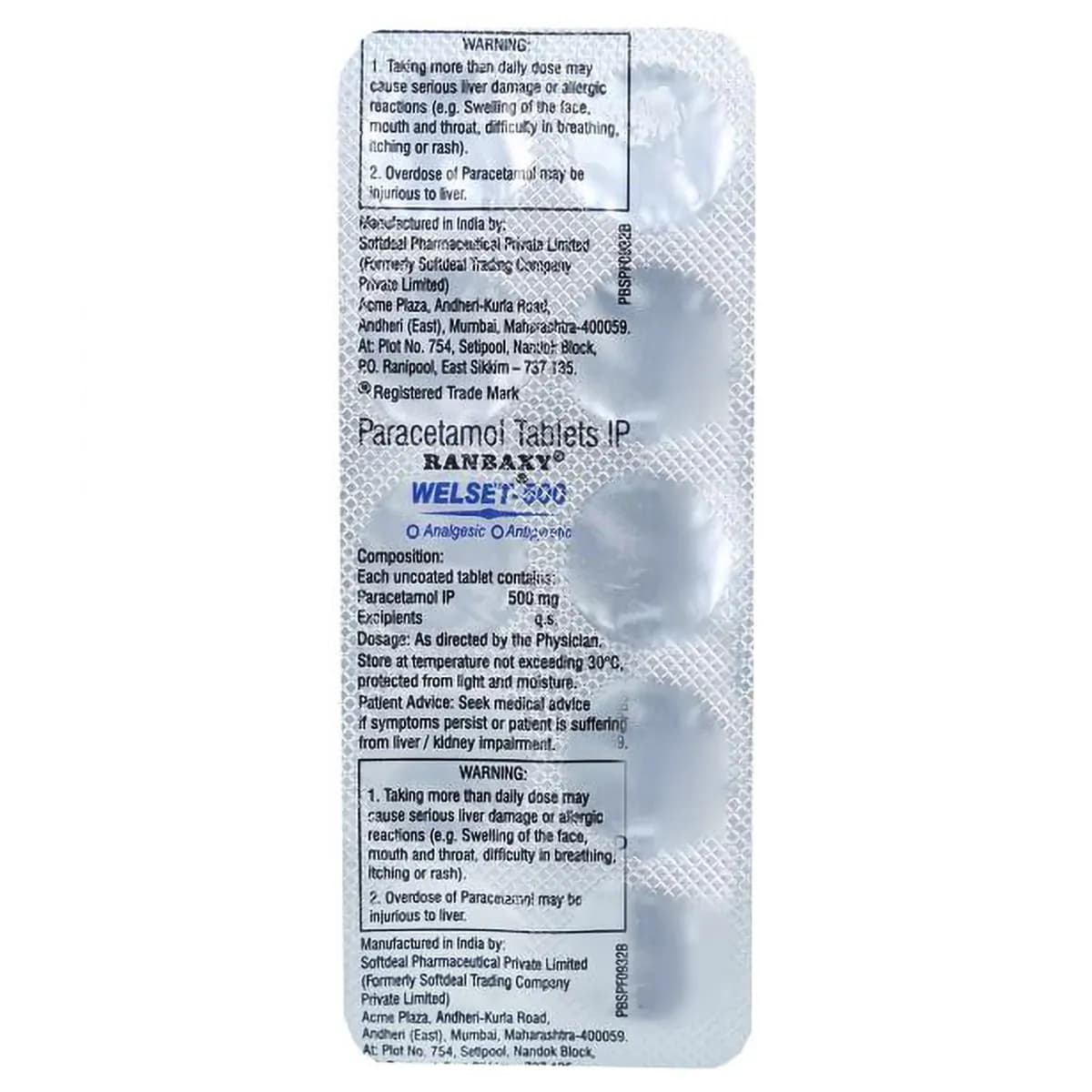 Welset 500MG Tab