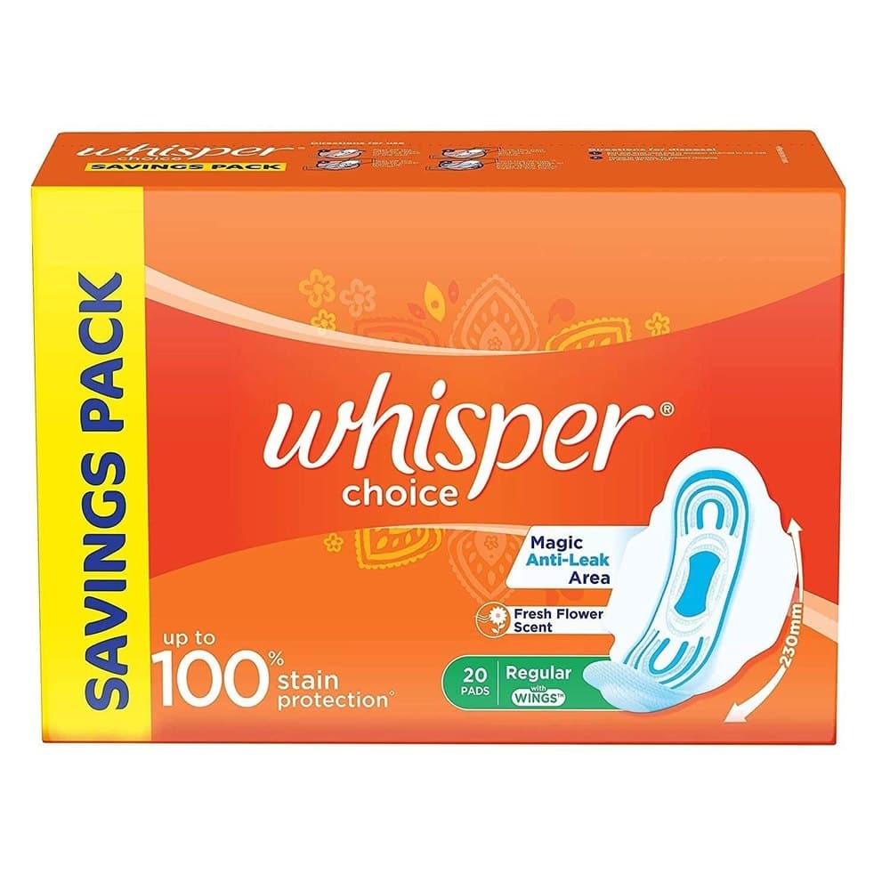 Whisper Choice Sanitary Pads Regular