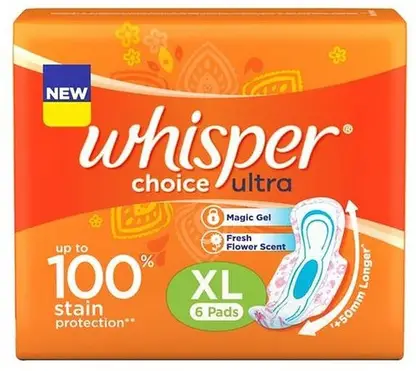 Whisper Choice Ultra Sanitary Pads Xl