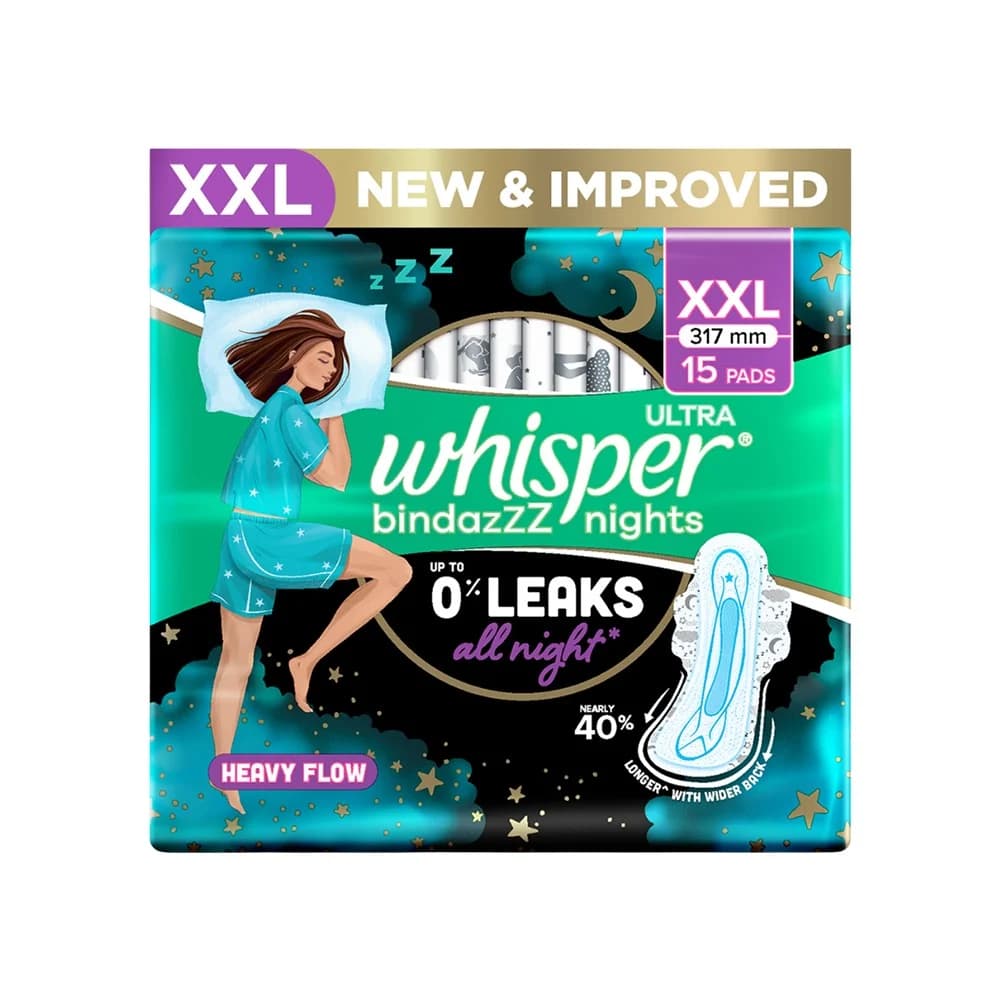 Whisper Ultra Bindazzz Nights Pads XXL+