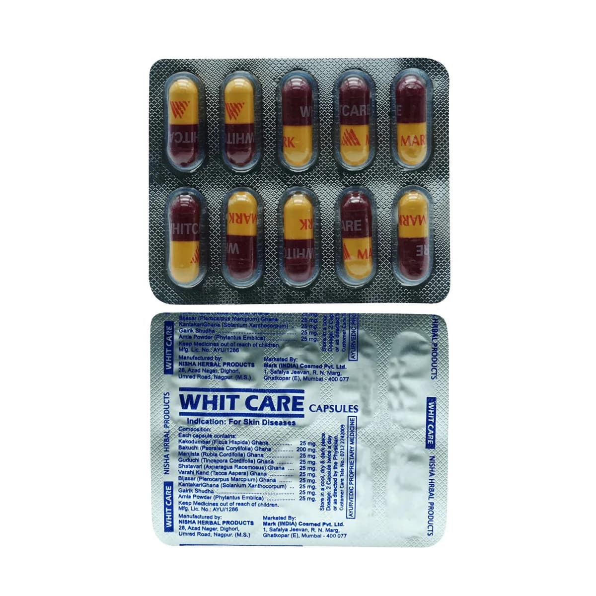 WHITCARE CAPS