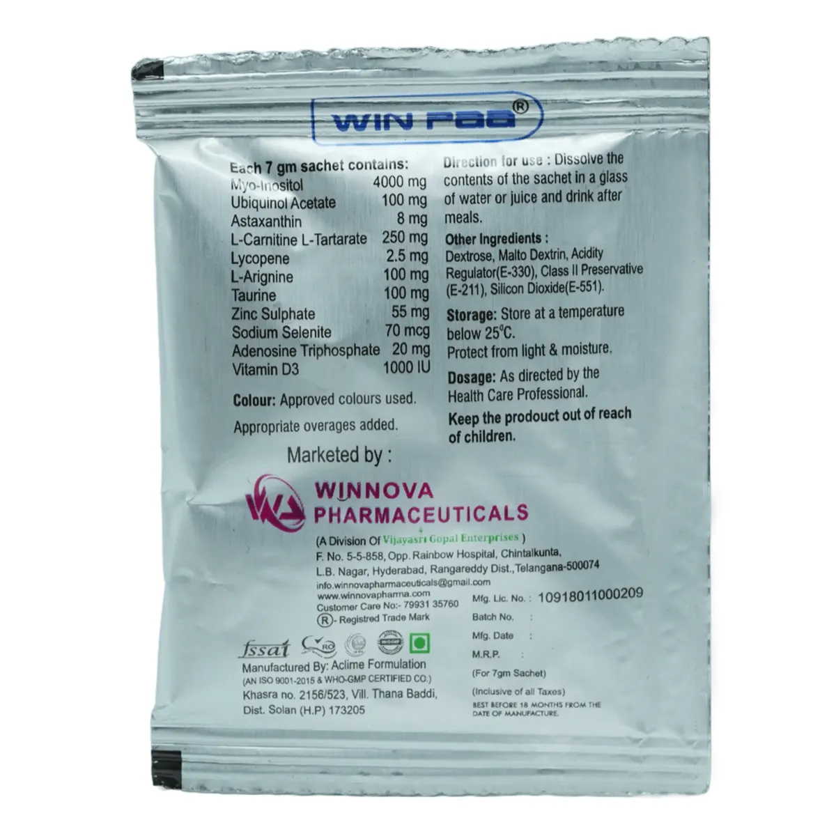 WIN PAA SACHET