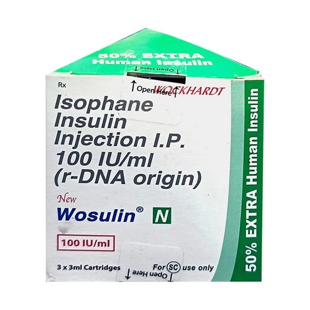 Wosulin N 100IU Inj Car