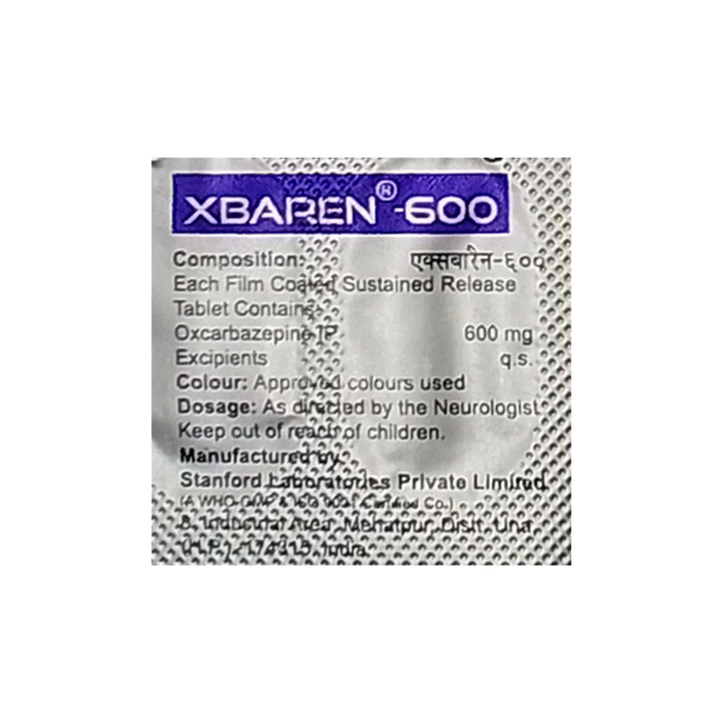 Xbaren 600MG Tab
