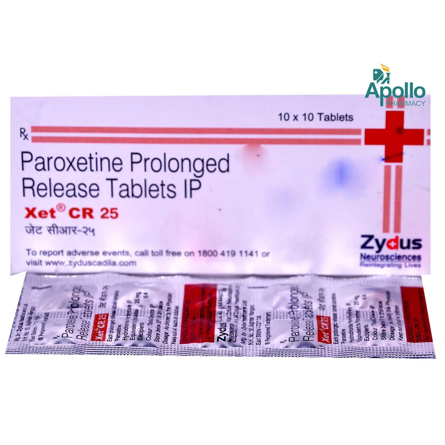 XET CR 25MG TAB 10`S
