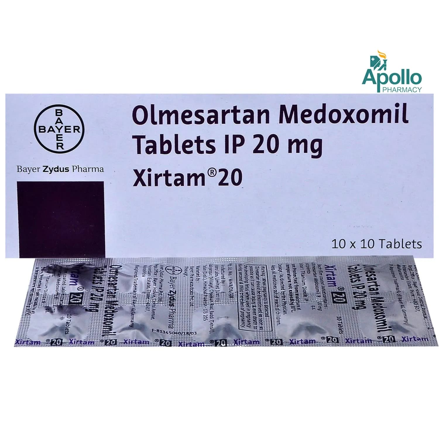 XIRTAM 20MG 10`S