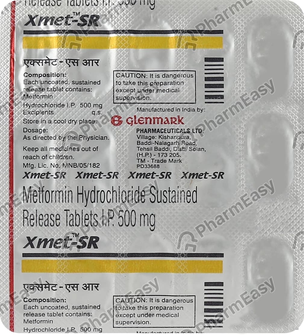 XMET SR 500MG TAB