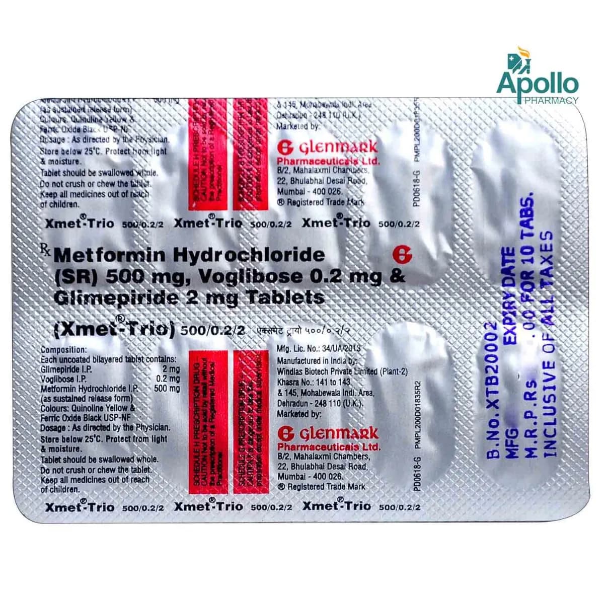 XMET TRIO 500/0.2/2 TAB