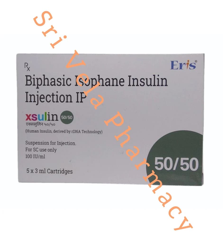 XSULIN 50/50 VIAL 40IU