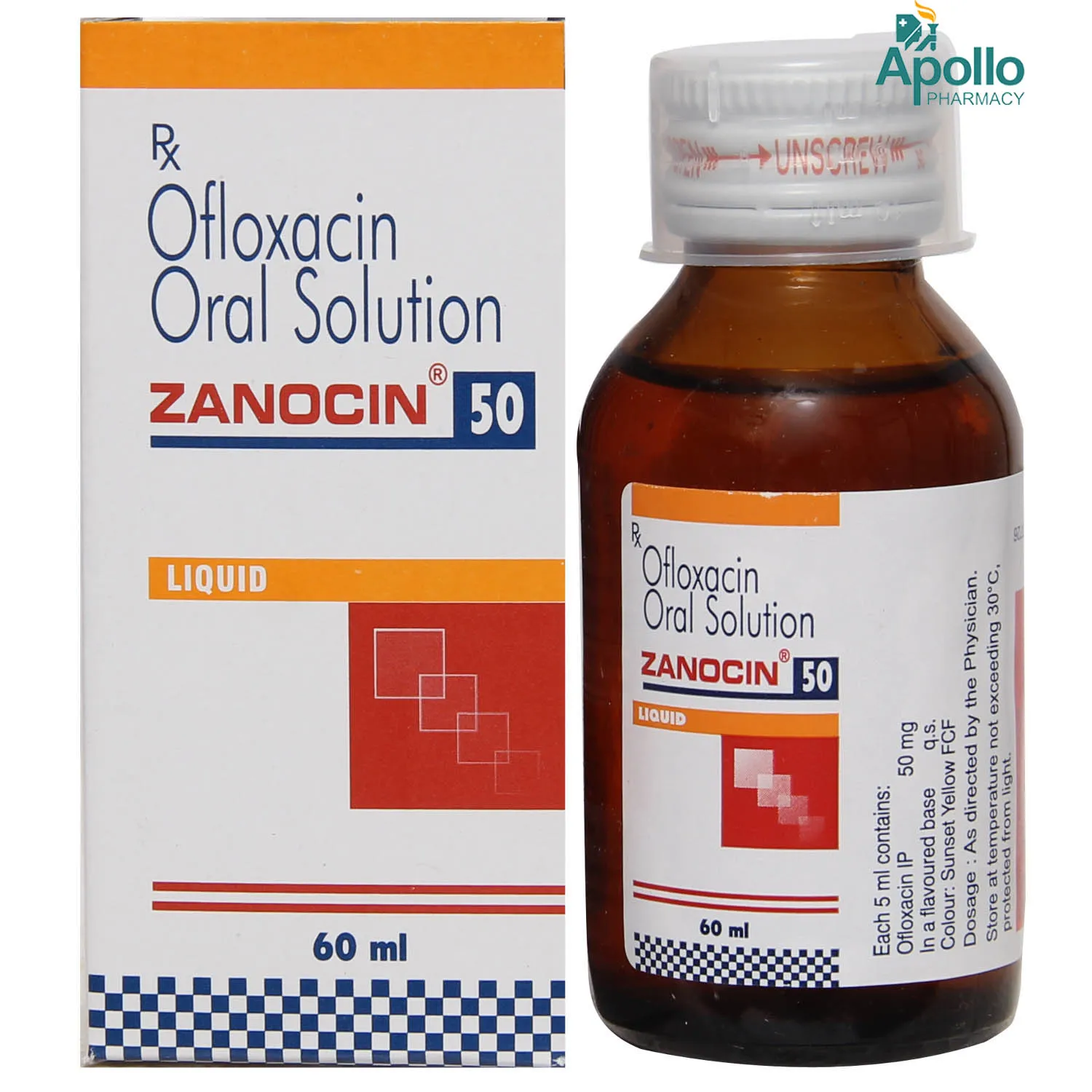 ZANOCIN 50MG LIQ 60ML