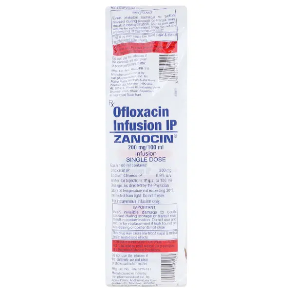 Zanocin Infusion 100ML