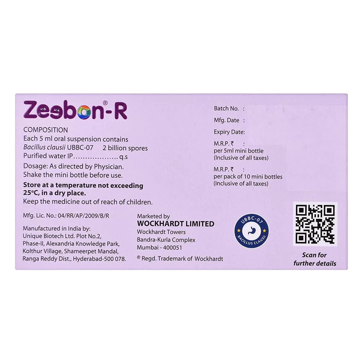 ZEEBON R PROBIOTIC